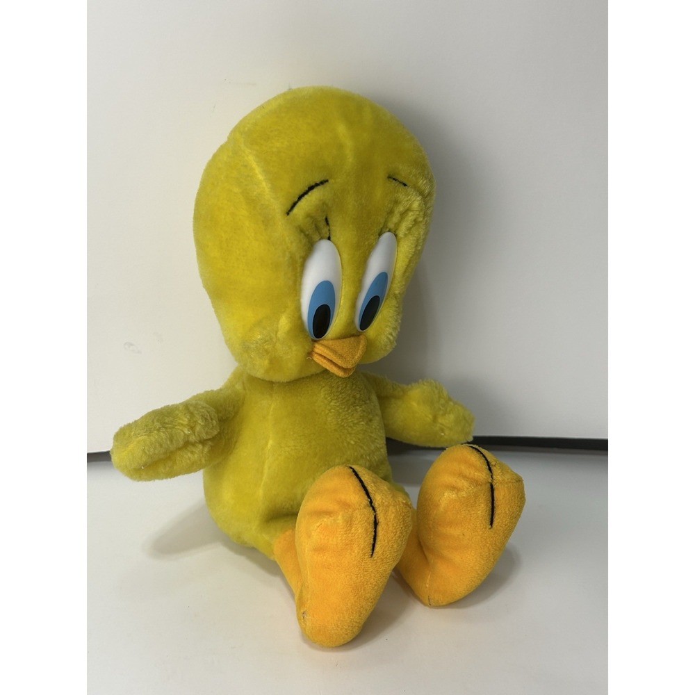 Vintage 1992 Tweety Bird Plush Stuffed Animal Warner Bros 4K Mighty Star toy